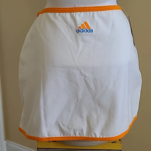 RARE Vintage Tennessee Lady Vols NEW Adidas UT Tennis Skirt Orange White Logo XL - Picture 7 of 13